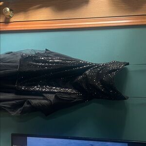 Fashion Nova Black Sequin Gown